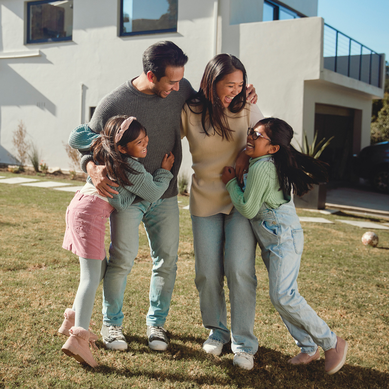 Family moving into new home